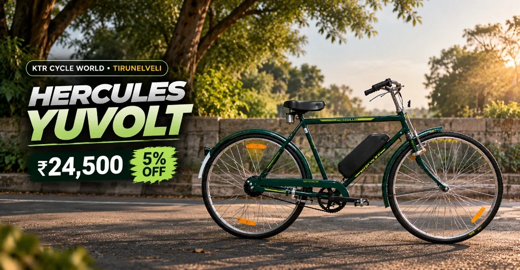 Hercules Yuvolt Electric Cycle - Special Offer ₹24,500